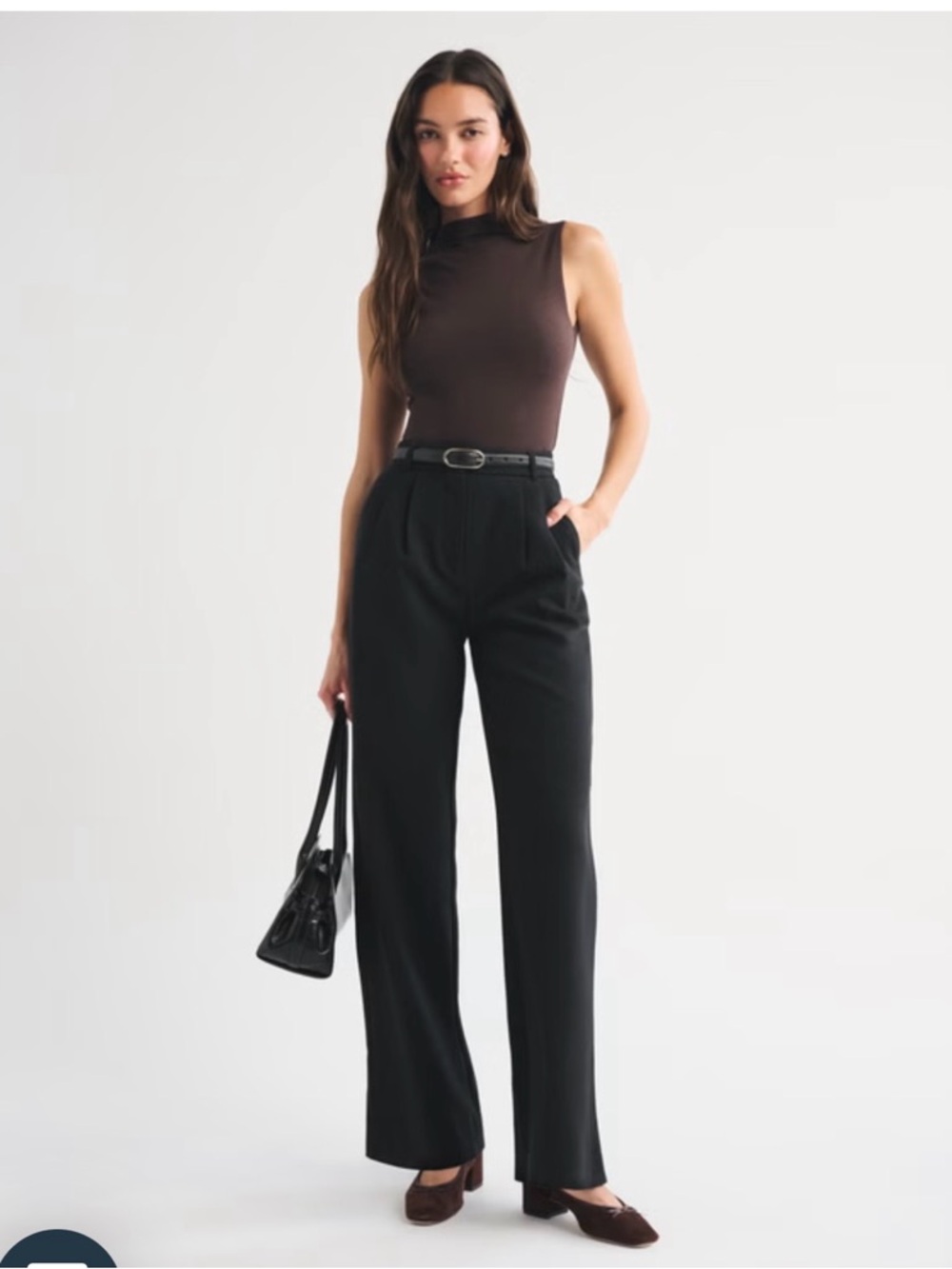 Abercrombie & Fitch Sloane Tailored Wide Leg Pants